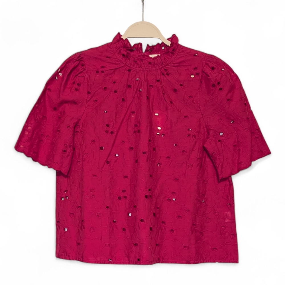 NWT Jennifer & Grace Eyelet Blouse